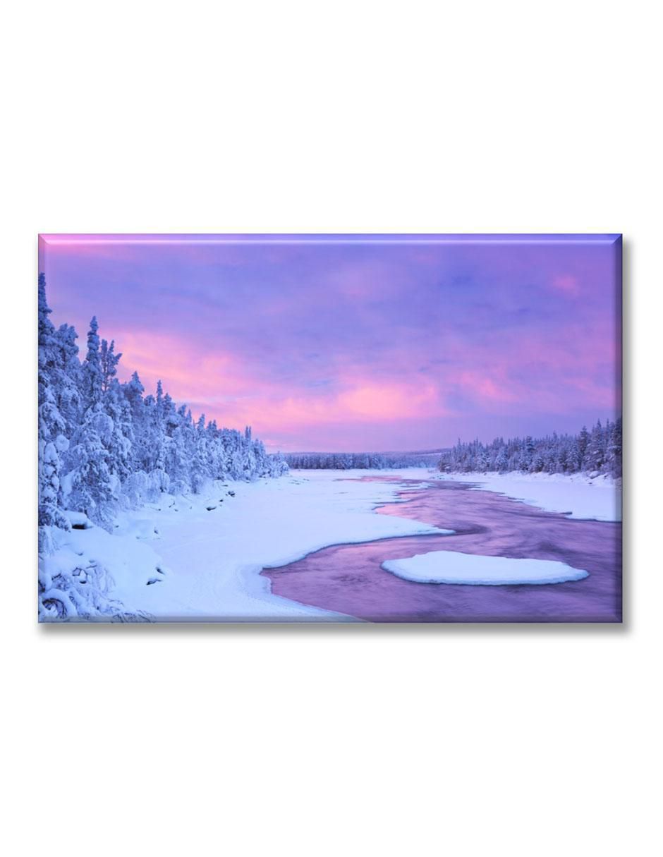 Cuadro decorativo Industria Grafica Ciento 23 Nieve lavanda