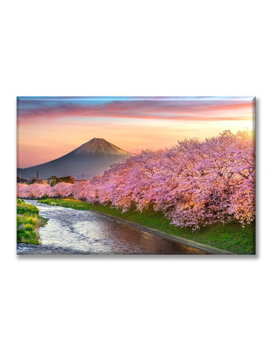 Cuadro decorativo Volcán cerezos 1
