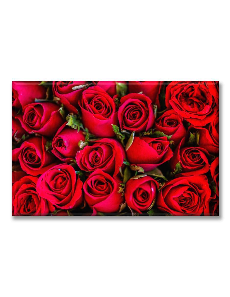 Cuadro decorativo Industria Grafica Ciento 23 Ramo rosas rojas