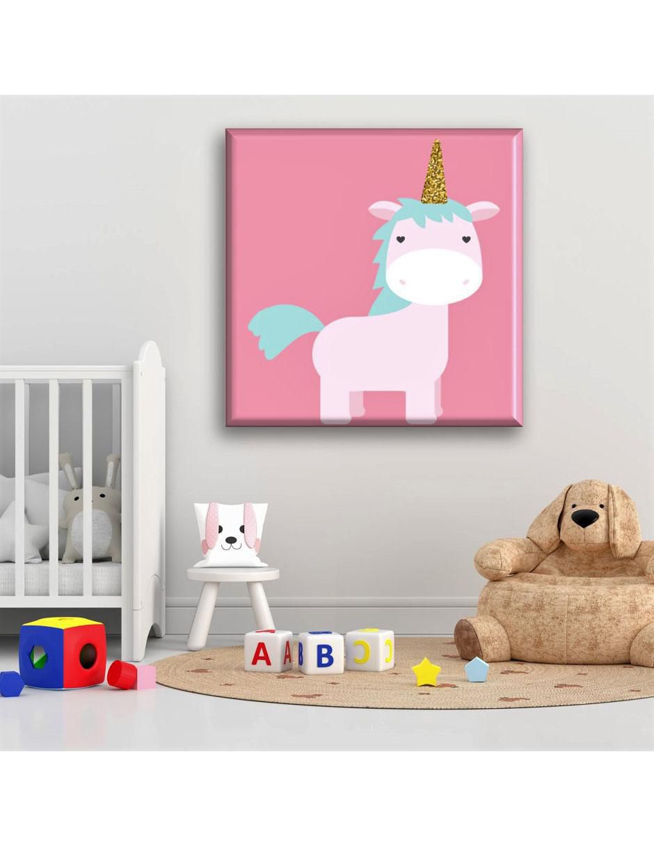 Cuadro decorativo Industria Grafica Ciento 23 Unicornio glitter