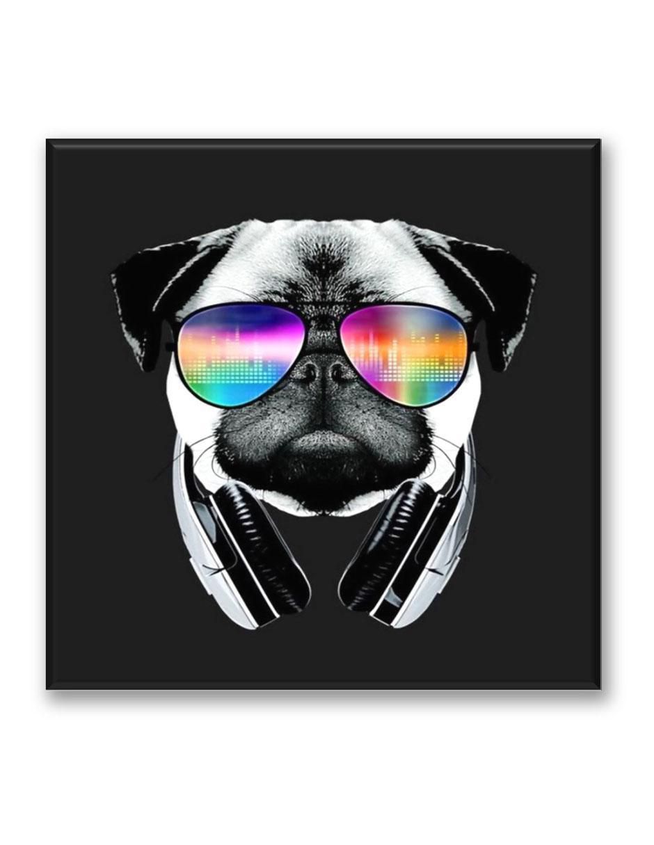 Cuadro decorativo Industria Grafica Ciento 23 Pug musical