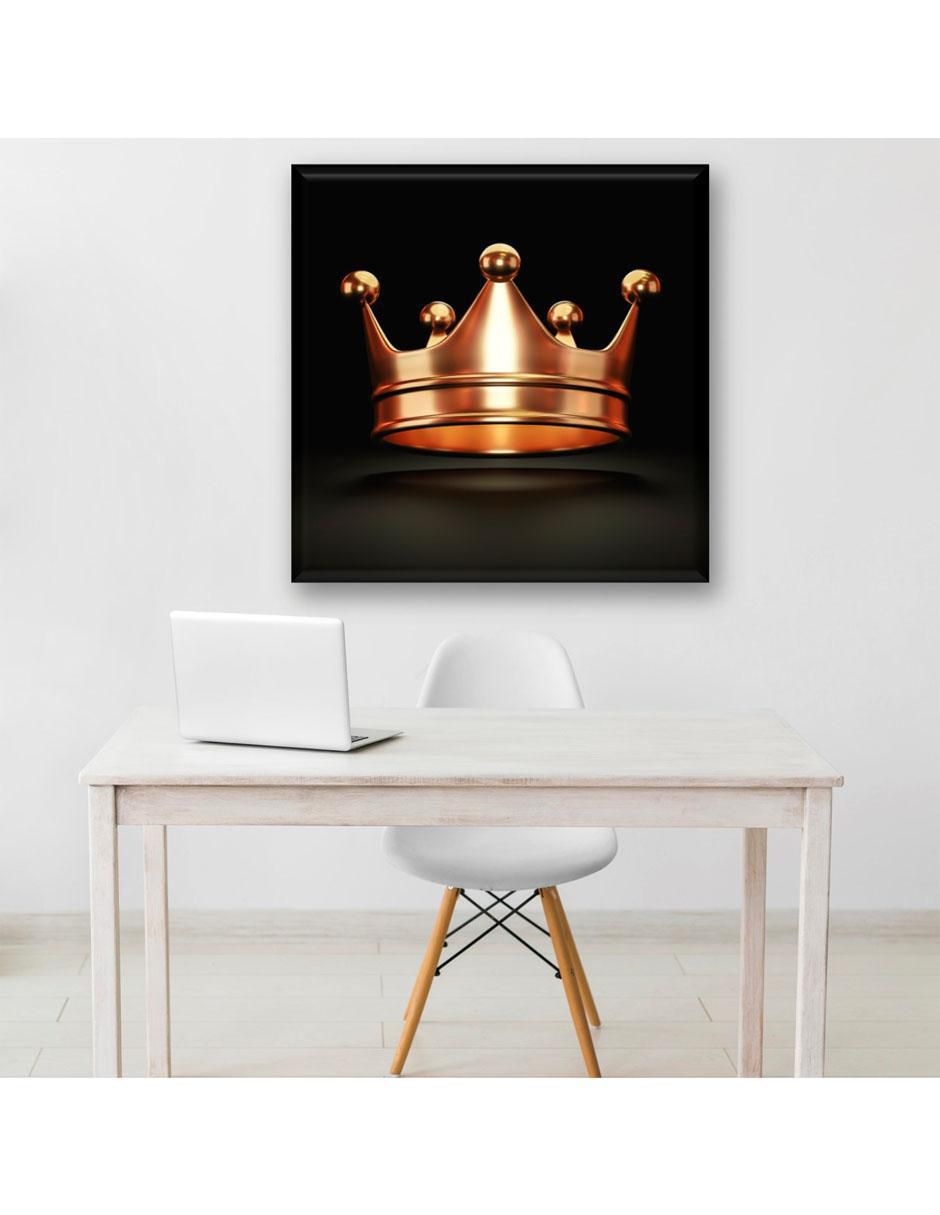 Cuadro decorativo Industria Grafica Ciento 23 Corona dorada