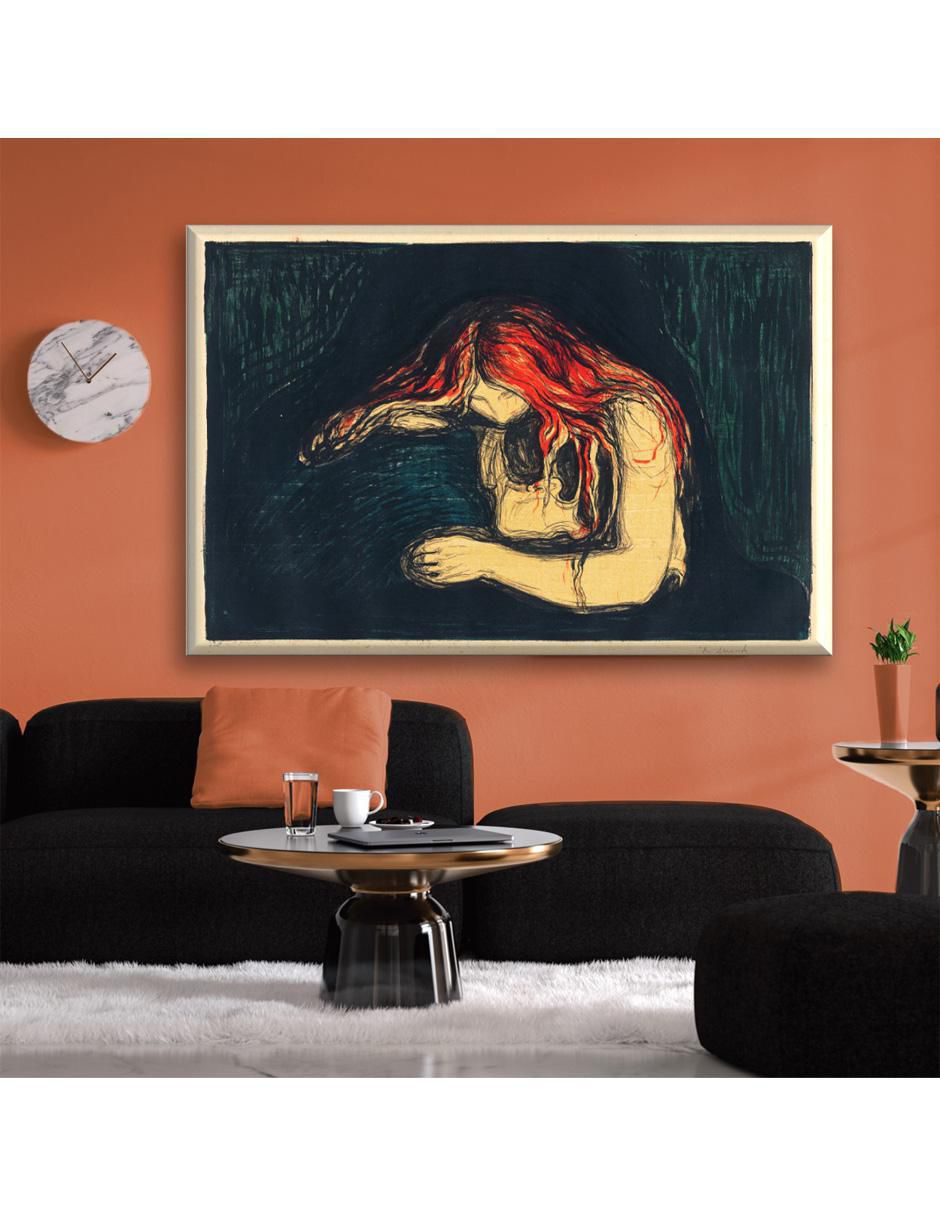 Cuadro decorativo Industria Grafica Ciento 23 El vampiro II by munch