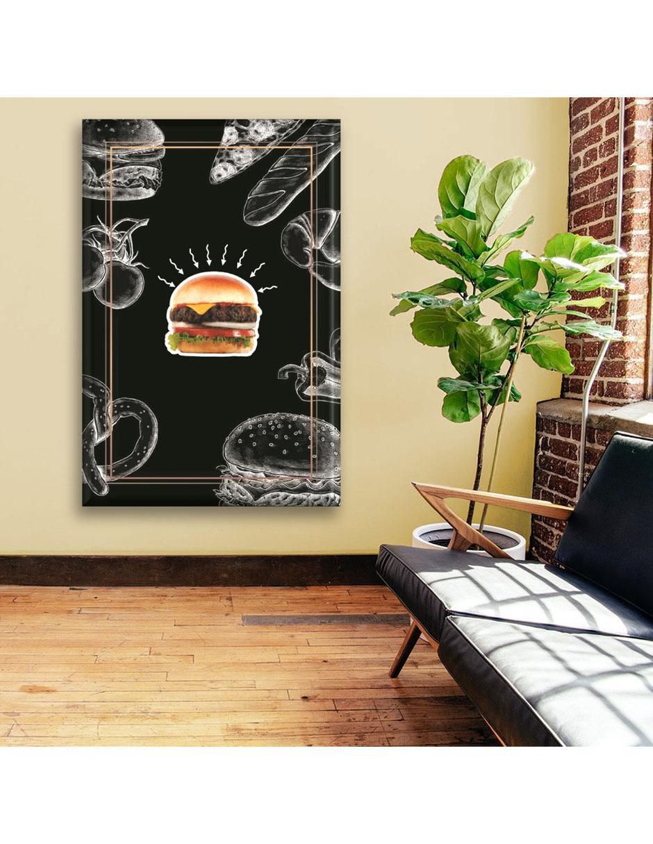 Cuadro decorativo Industria Grafica Ciento 23 Bn hamburguesa