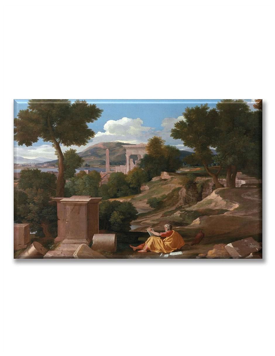 Cuadro decorativo Industria Grafica Ciento 23 Paisaje con San Juan en Patmos by Nicolas P