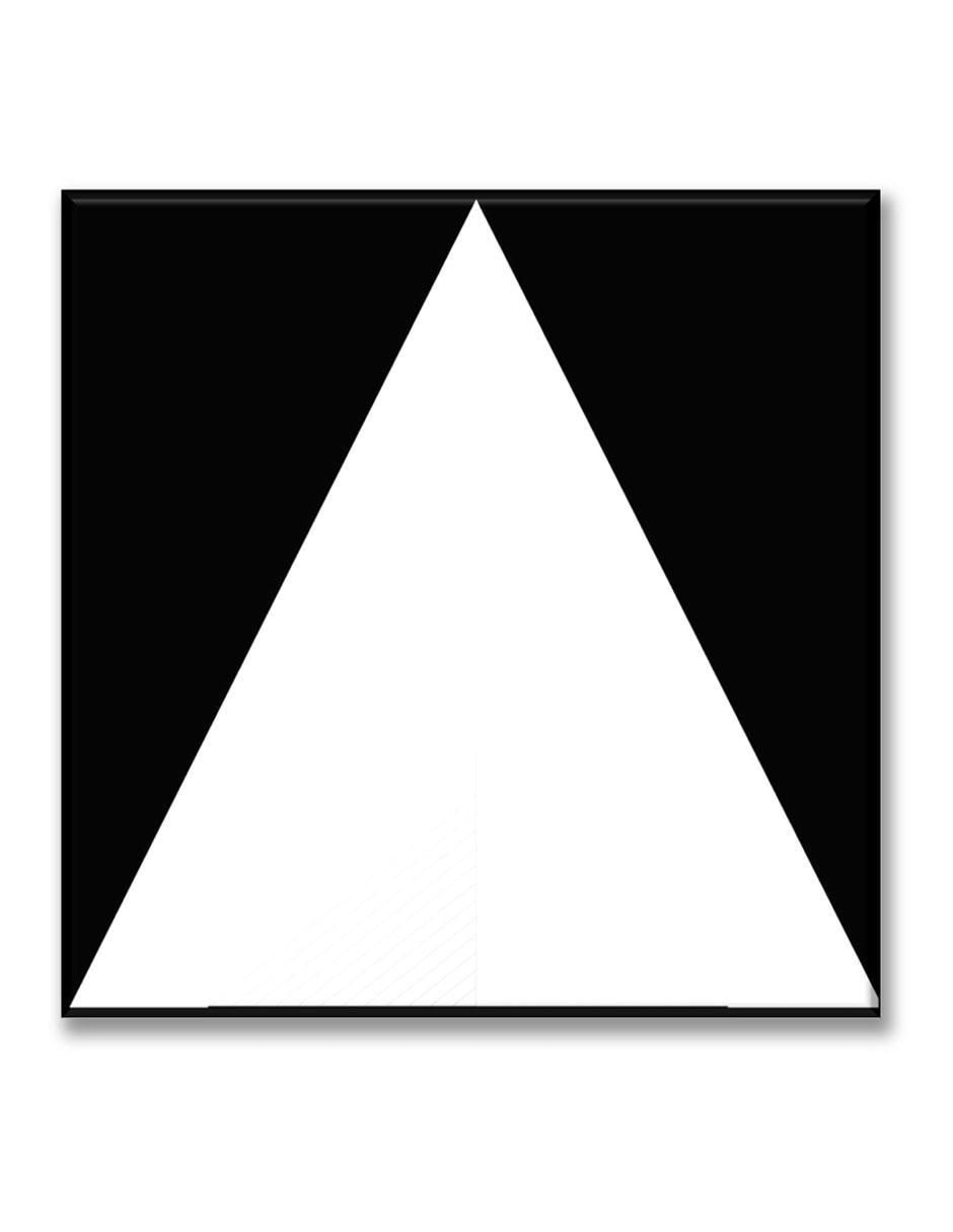 Cuadro decorativo Industria Grafica Ciento 23 Triángulo fondo negro