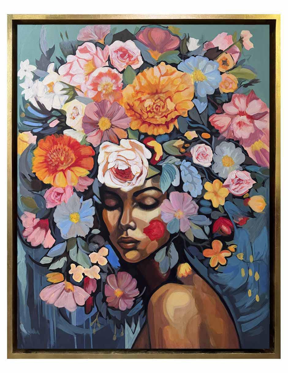 Pintura Natural Beauty técnica acrílico Flores Pintura Natural Beauty técnica acrílico Flores