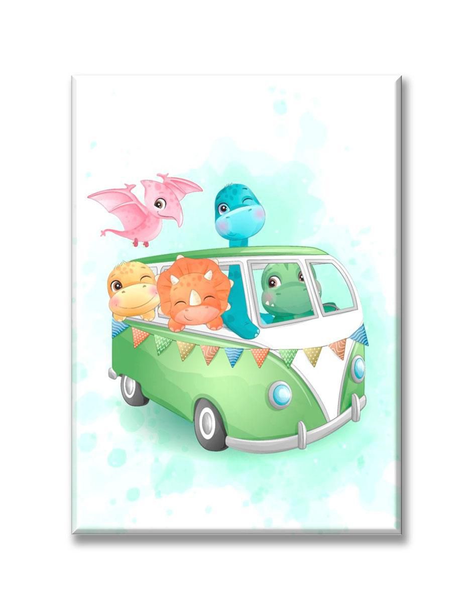 Cuadro decorativo Van dinosaurios