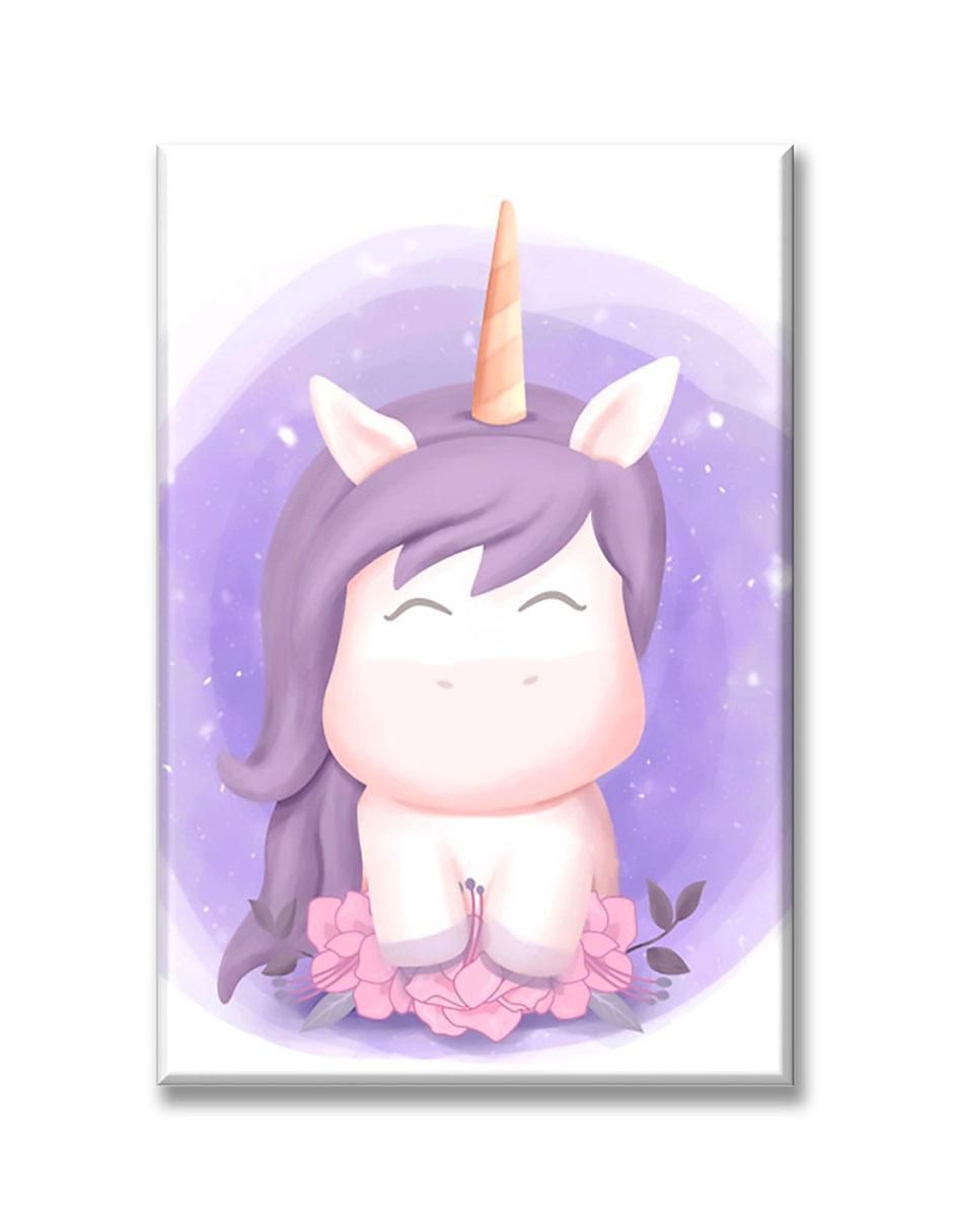 Cuadro decorativo Unicornio acuarela 1
