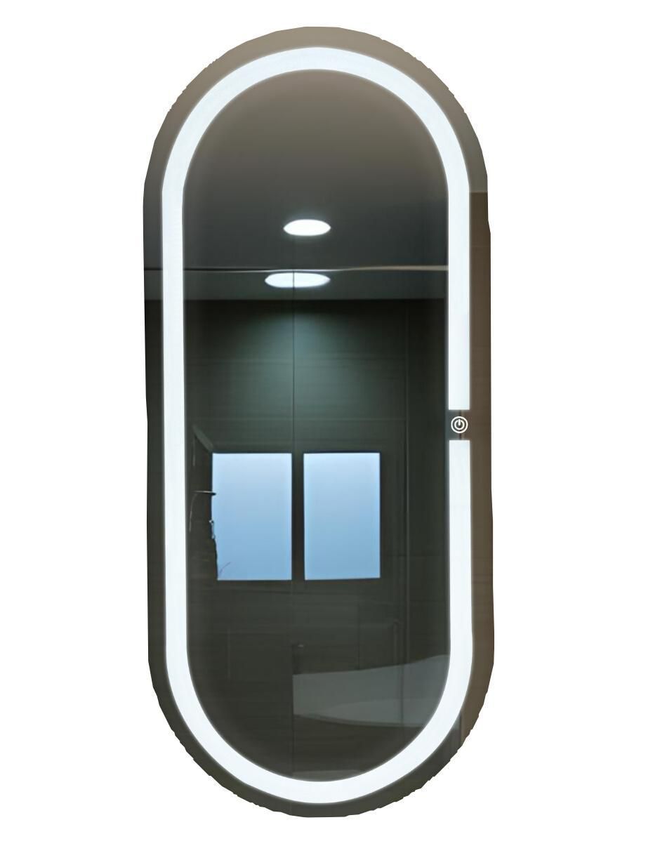 Espejo ovalado Ard para baño con luz Led Glanz Oval Elegance
