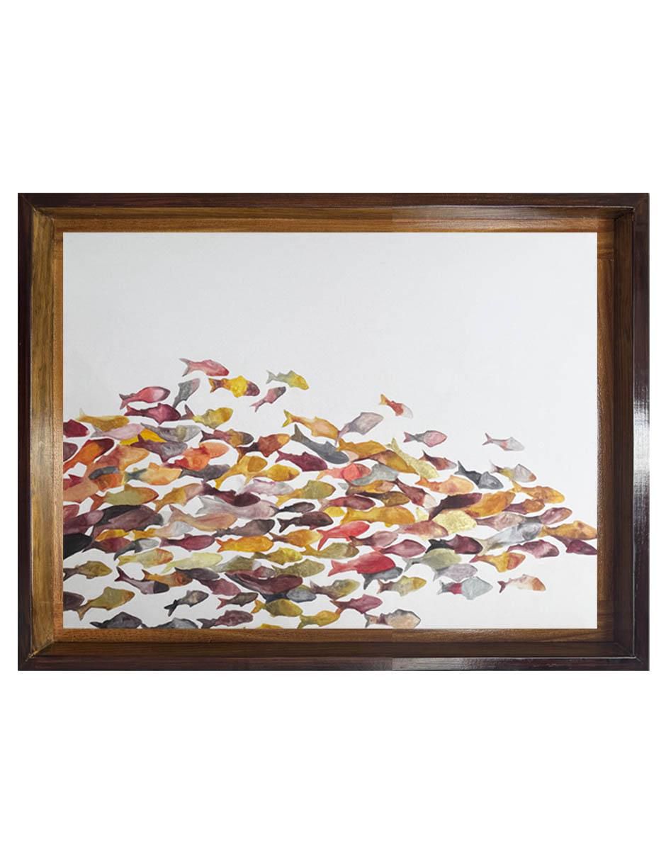 Pintura Peces Ii técnica acrílico Mar