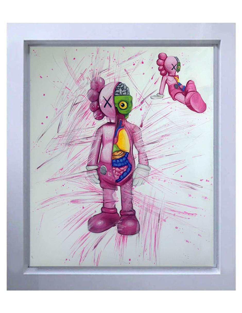 Pintura Kwss Pink técnica acrílico Milleniart Pintura Kwss Pink técnica acrílico Milleniart