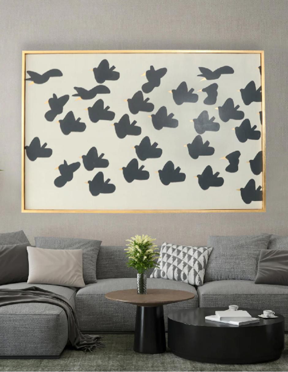 Cuadro decorativo Ecléctico Black birds