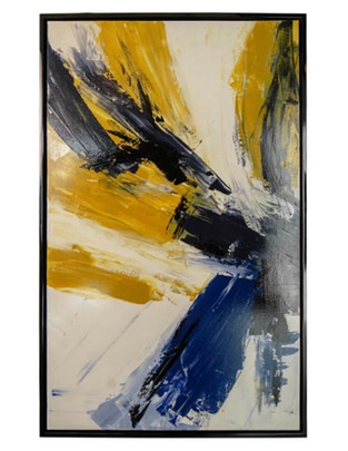 Cuadro decorativo Ecléctico Abstract yellow & blue