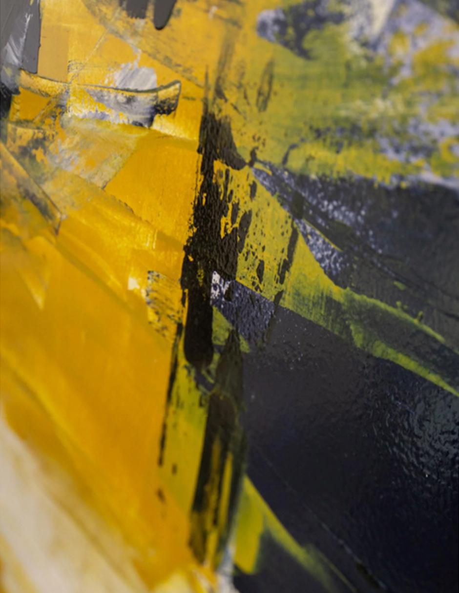 Cuadro decorativo Ecléctico Abstract yellow & blue