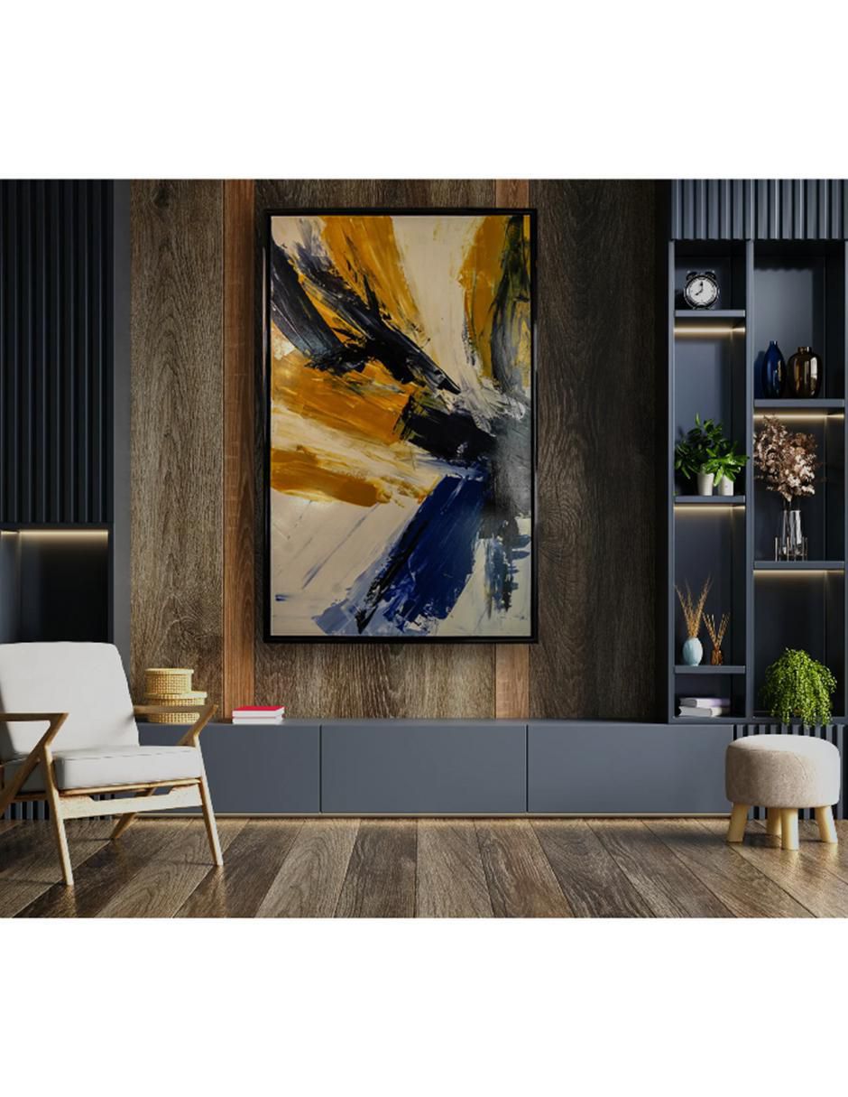 Cuadro decorativo Ecléctico Abstract yellow & blue