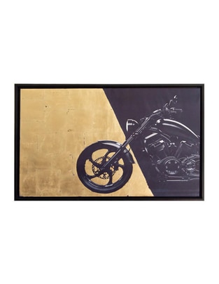 Cuadro decorativo Ecléctico Figurativo gold moto