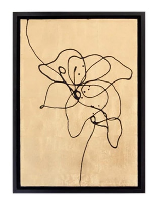 Cuadro decorativo Ecléctico Abstracto golden flower