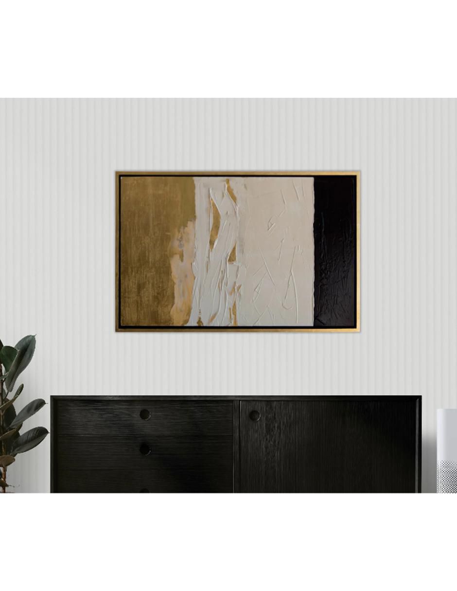 Cuadro decorativo Abstract golden sea 7