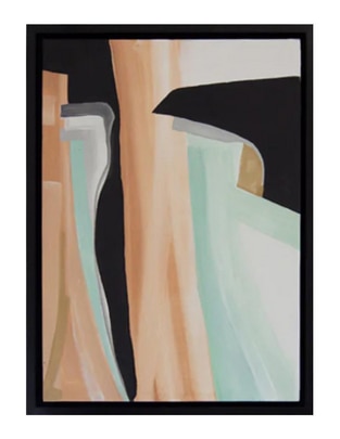 Cuadro decorativo Ecléctico Sea abstract negro