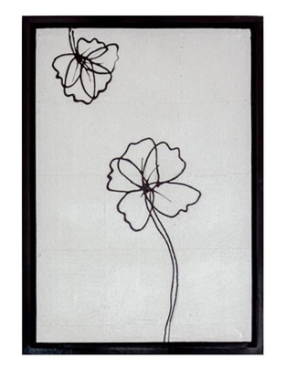 Cuadro decorativo Ecléctico Figurativo silver flower