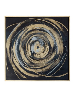 Cuadro decorativo Abstracto tormenta dorada 1