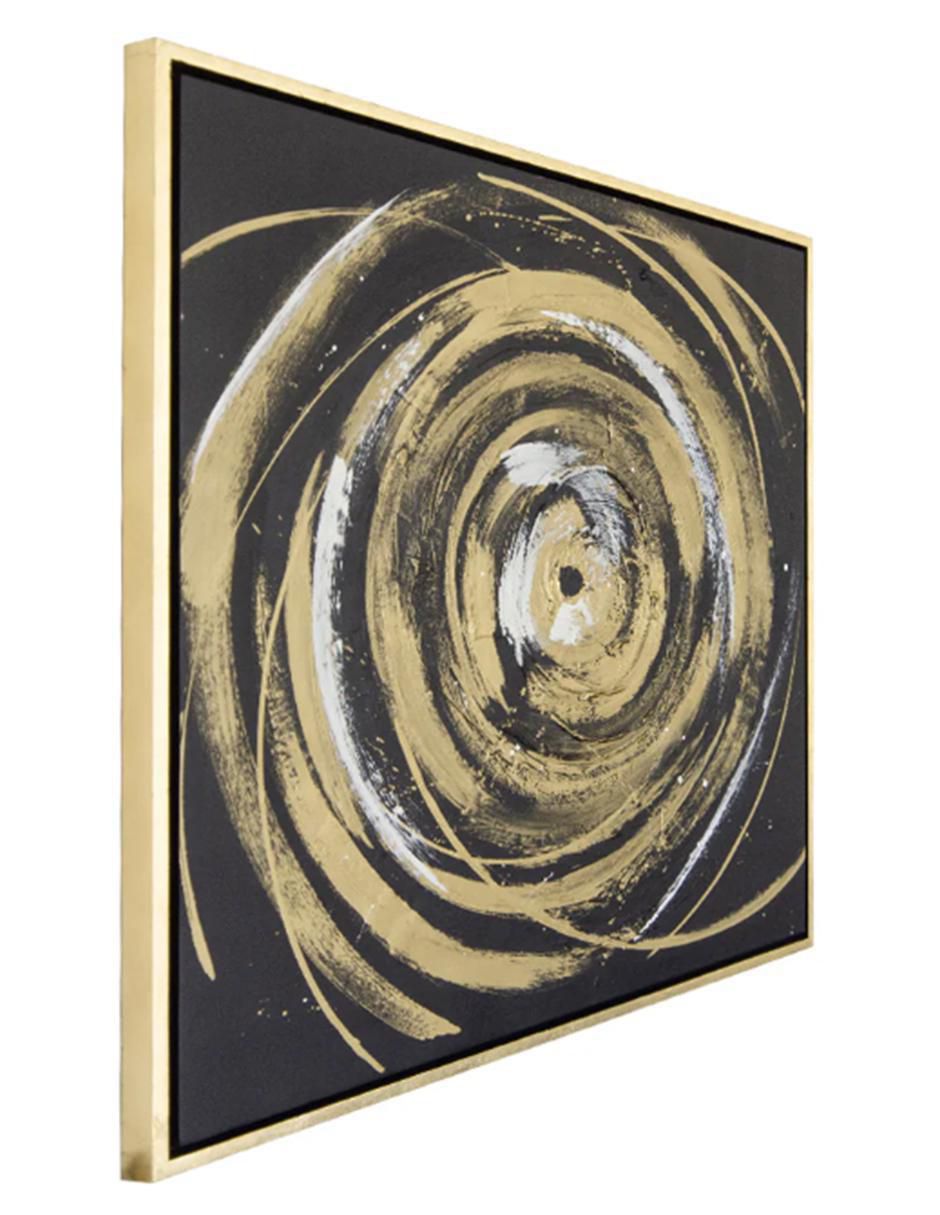 Cuadro decorativo Abstracto tormenta dorada 5