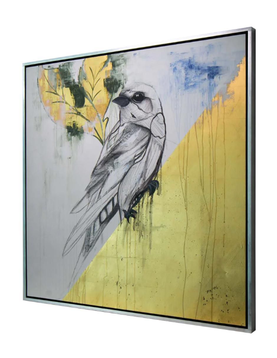 Cuadro decorativo Ecléctico Figurativo gold bird