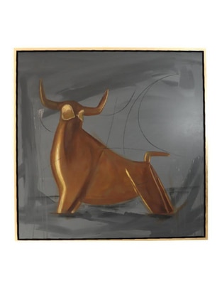 Cuadro decorativo Ecléctico Figurativo golden bull