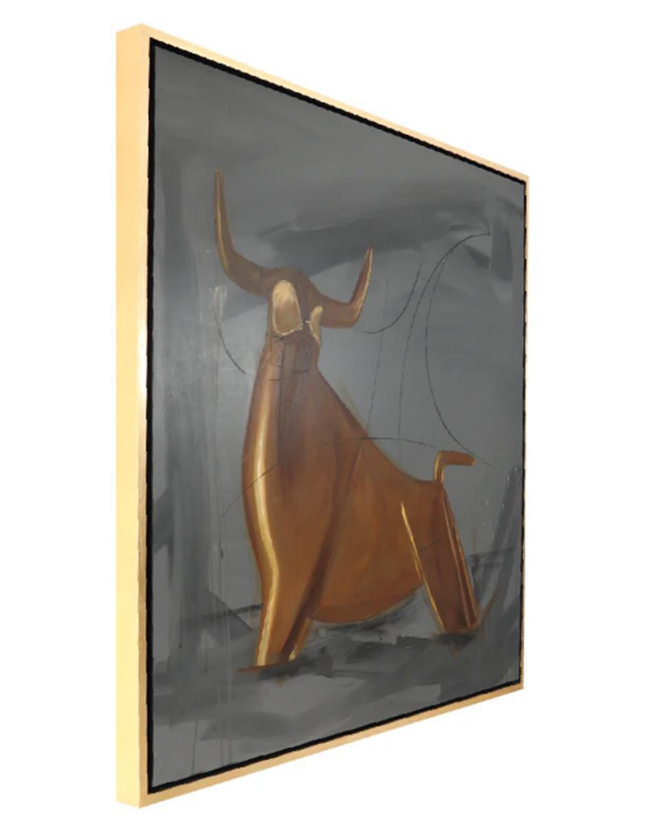 Cuadro decorativo Ecléctico Figurativo golden bull