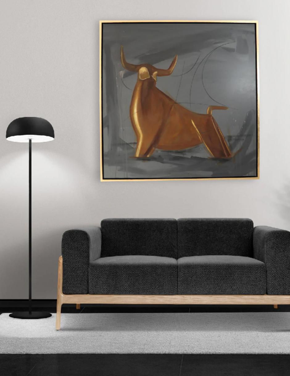 Cuadro decorativo Ecléctico Figurativo golden bull