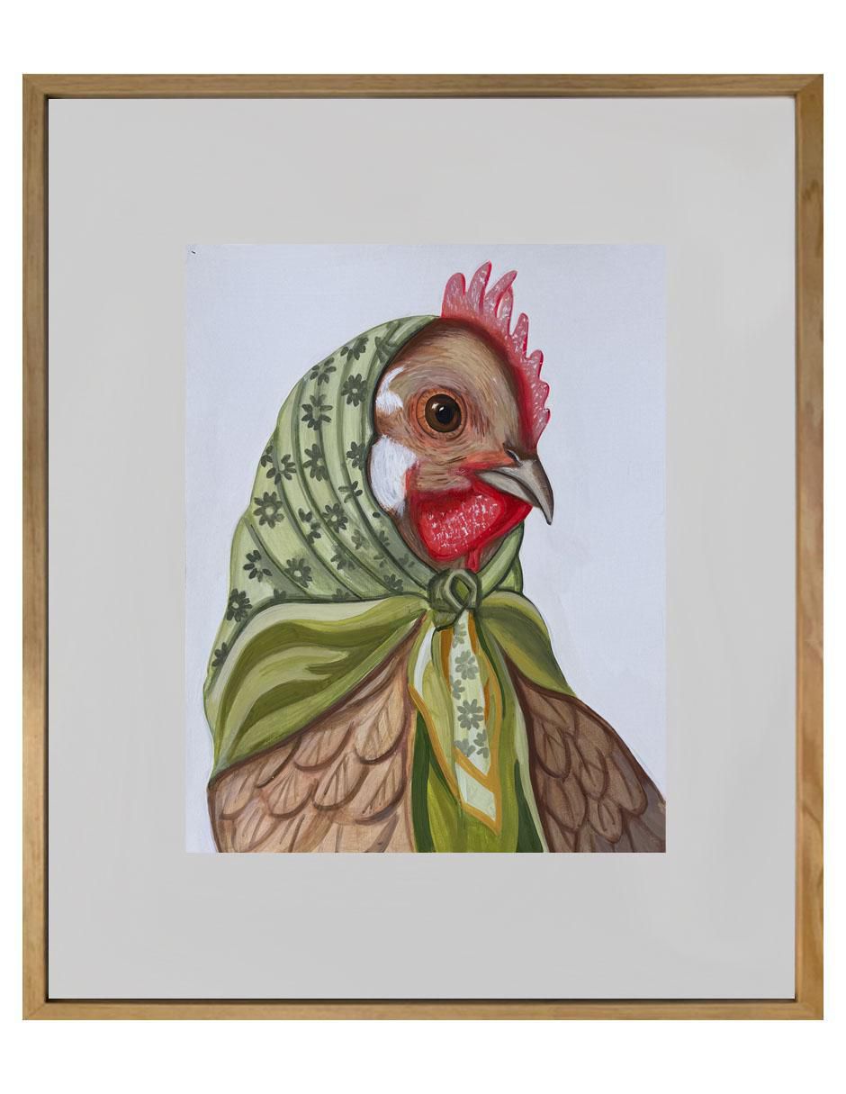 Pintura Coquette técnica acrílico Animalart