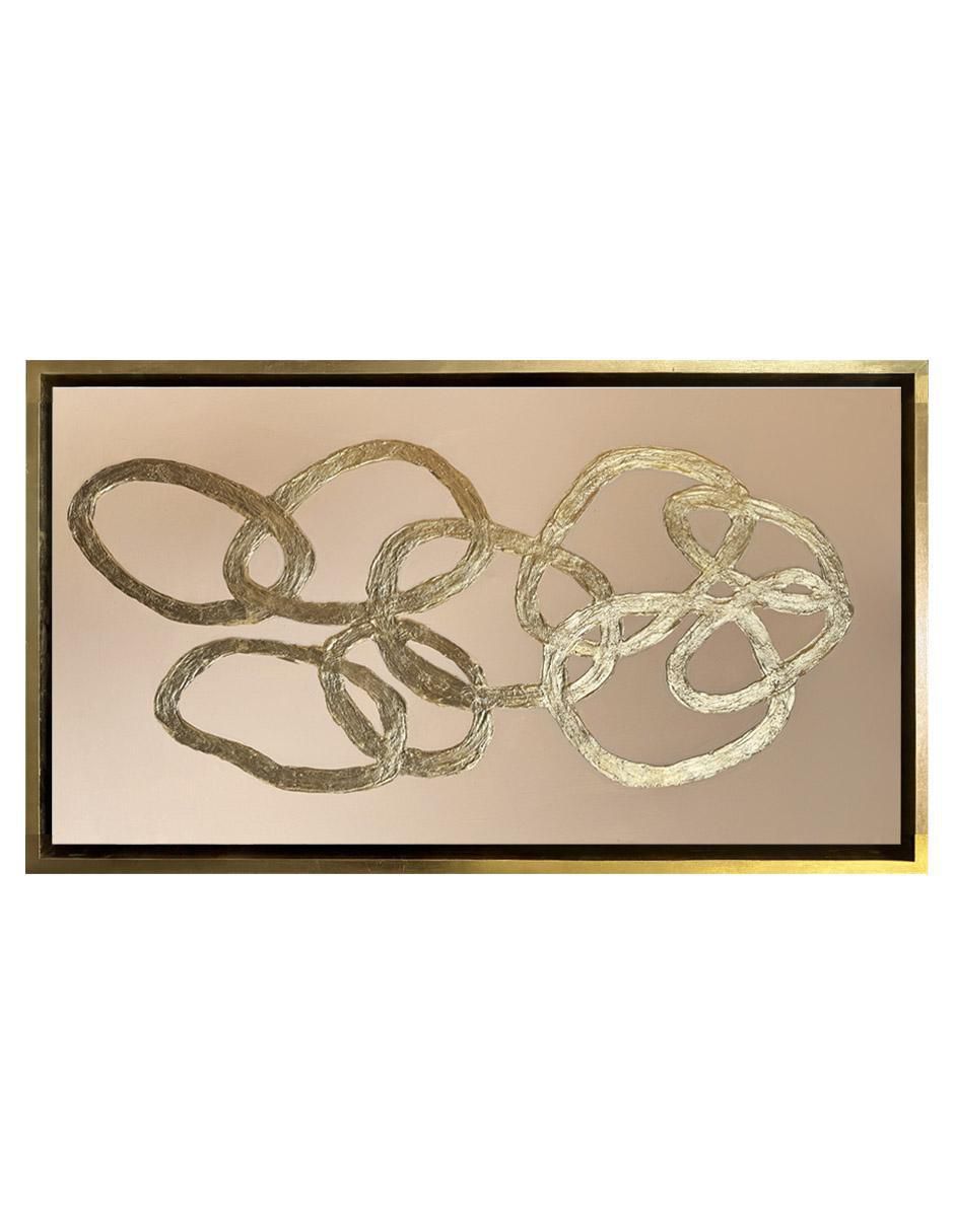 Pintura Aros De Oro técnica acrílico Abstractos Pintura Aros De Oro técnica acrílico Abstractos
