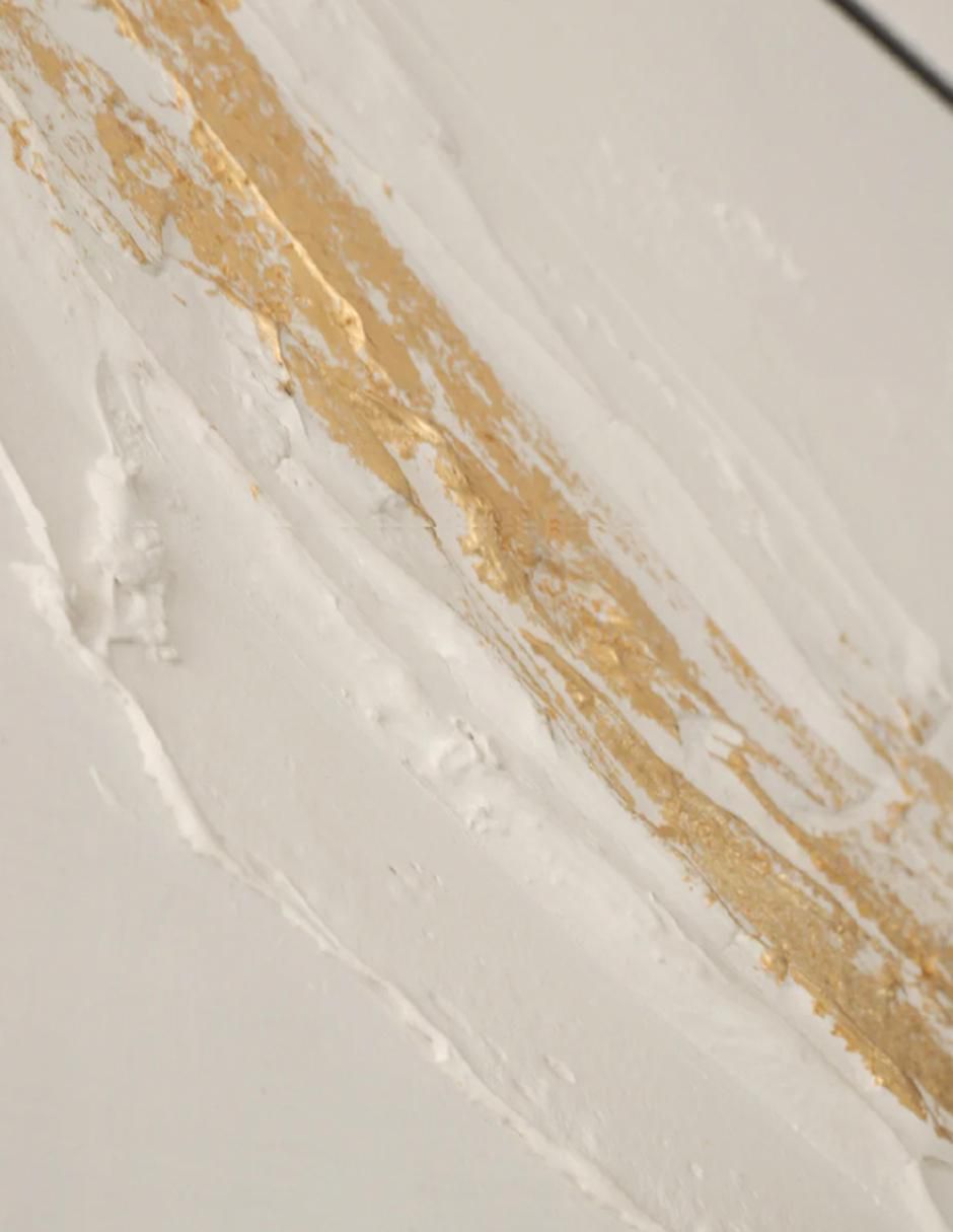 Cuadro decorativo Ecléctico Abstracto white & gold