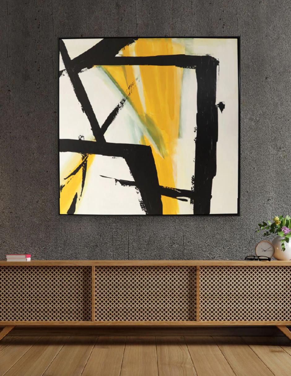 Cuadro decorativo Abstracto yellow aesthetic 7