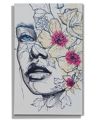 Cuadro decorativo Rostro blue eye 1