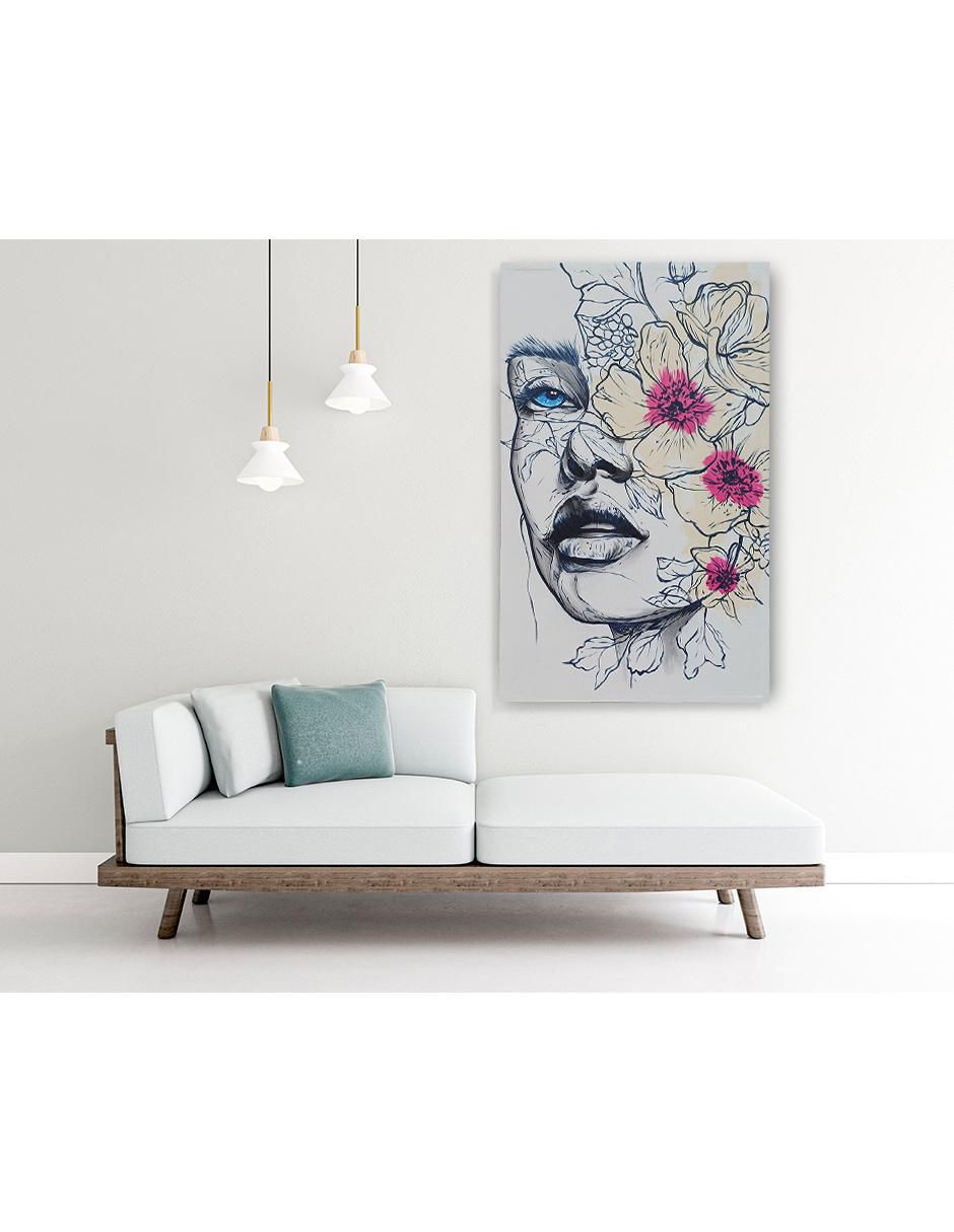 Cuadro decorativo Rostro blue eye 7