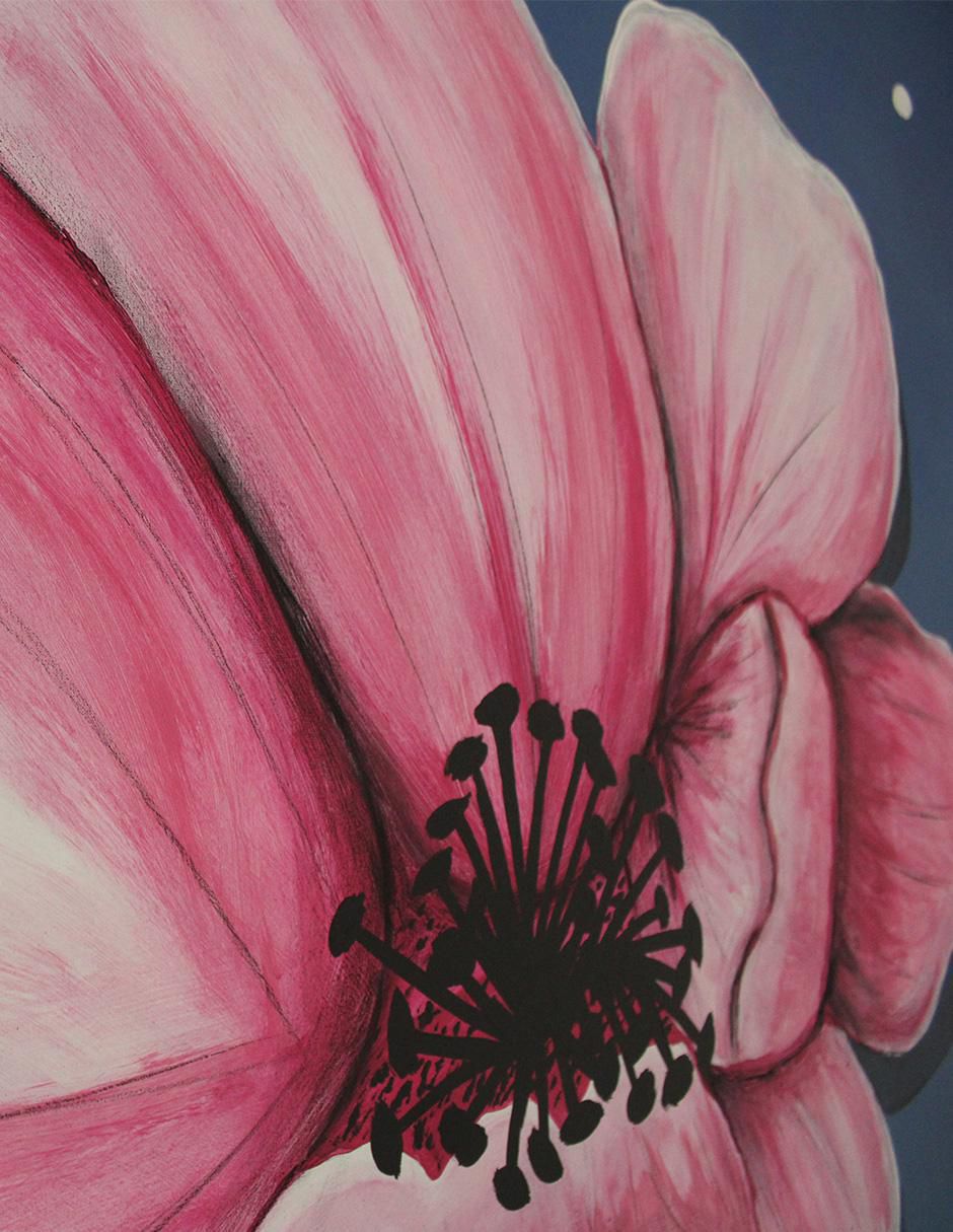 Cuadro decorativo Ecléctico Nigth flower