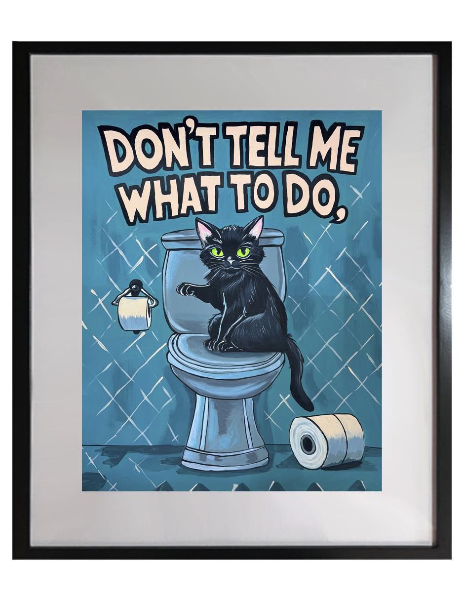 Pintura Dont Tell Me What To Do técnica acrílico Animalart