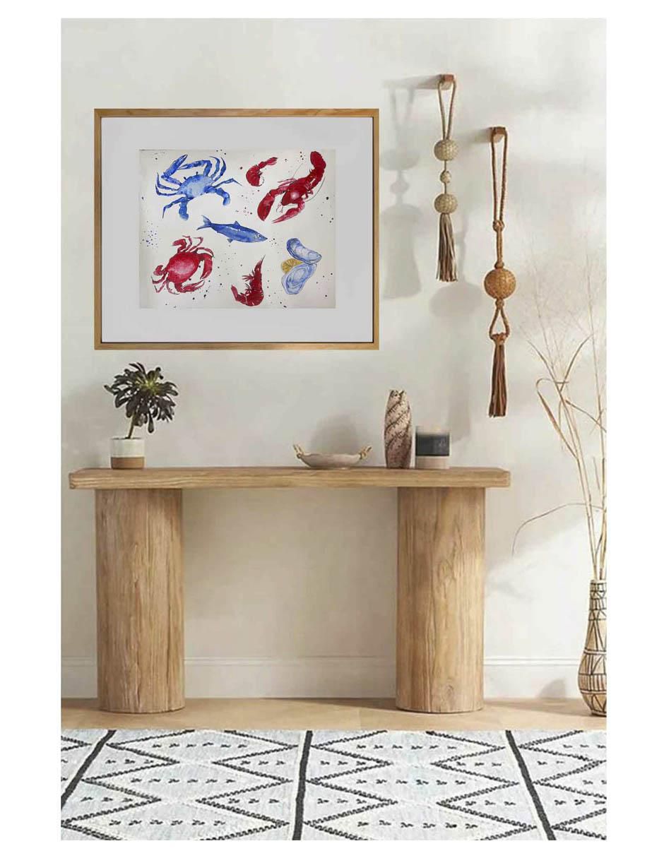 Pintura Frutas Del Mar técnica acrílico Frutas Del Mar 2