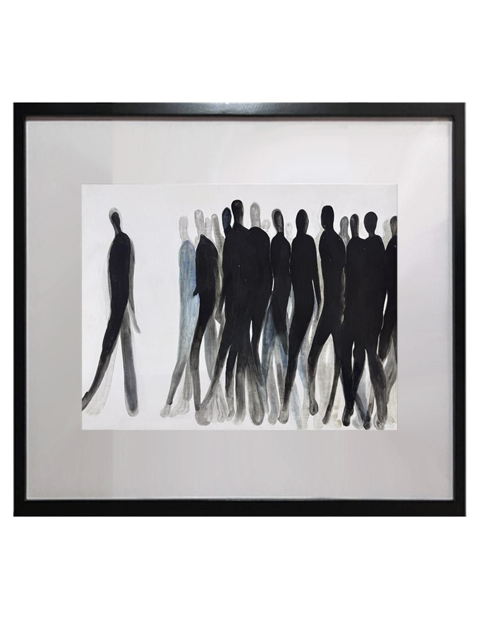 Pintura Other People técnica acrílico Black & White