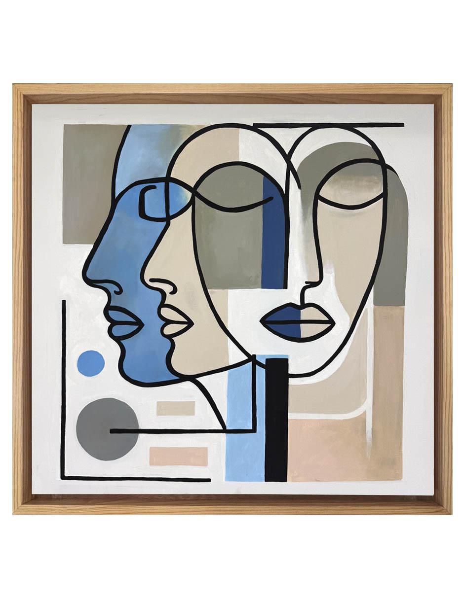Pintura Fragmentados técnica acrílico