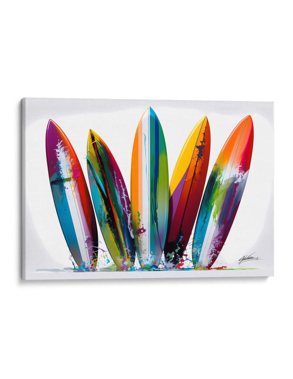 Cuadro decorativo Canvas Lab Tablas de surf 2