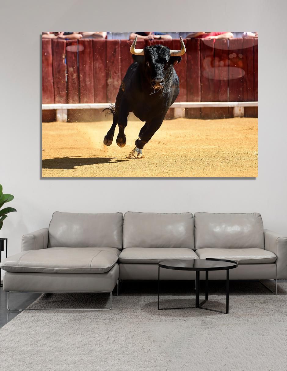 Litografía Toros técnica acrílico 6