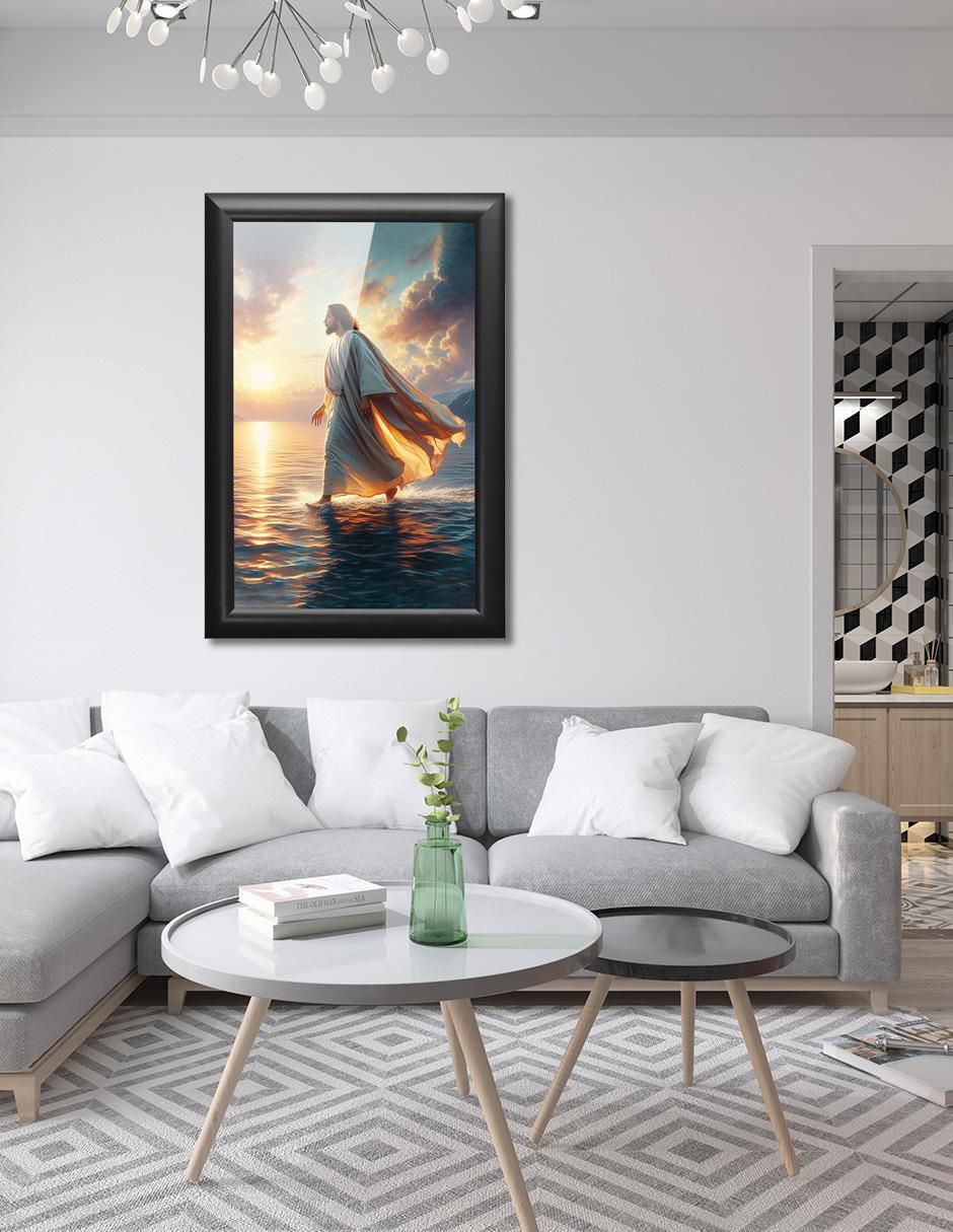 Cuadro decorativo Pixelarte Religión