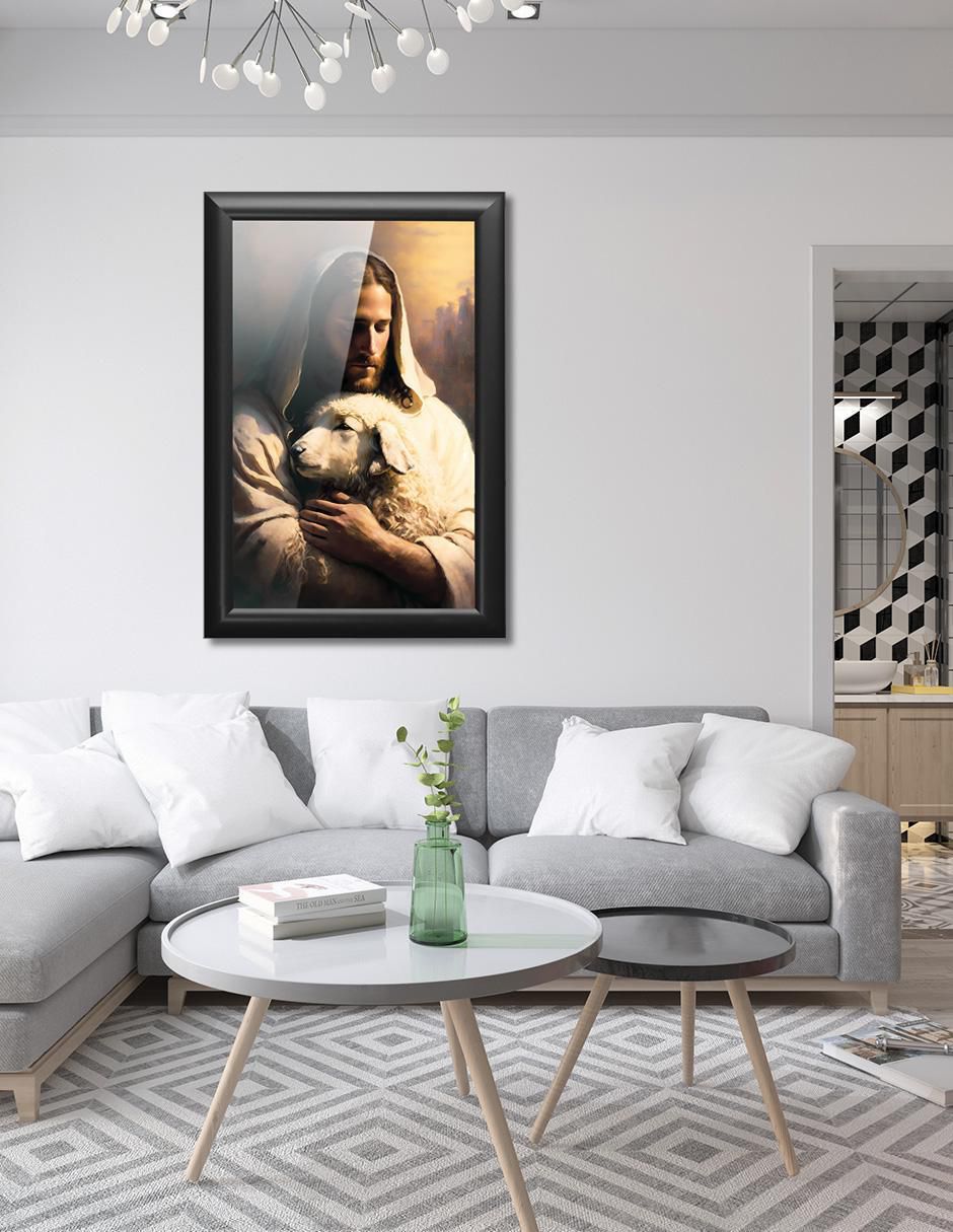 Cuadro decorativo Pixelarte Religión