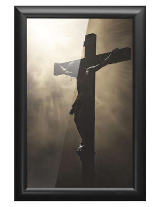 Cuadro decorativo Pixelarte Religión