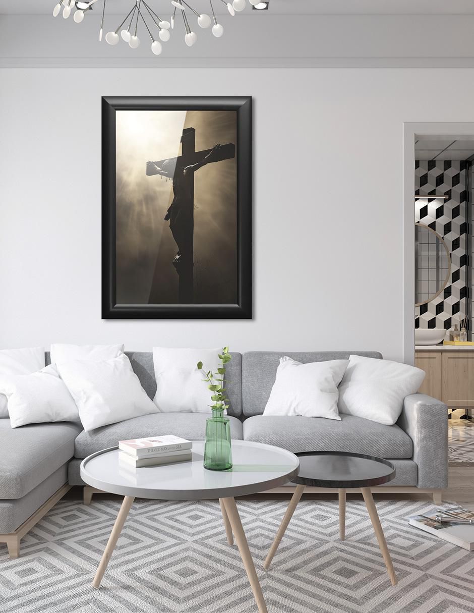 Cuadro decorativo Pixelarte Religión
