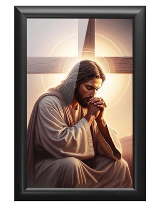 Cuadro decorativo Pixelarte Religión