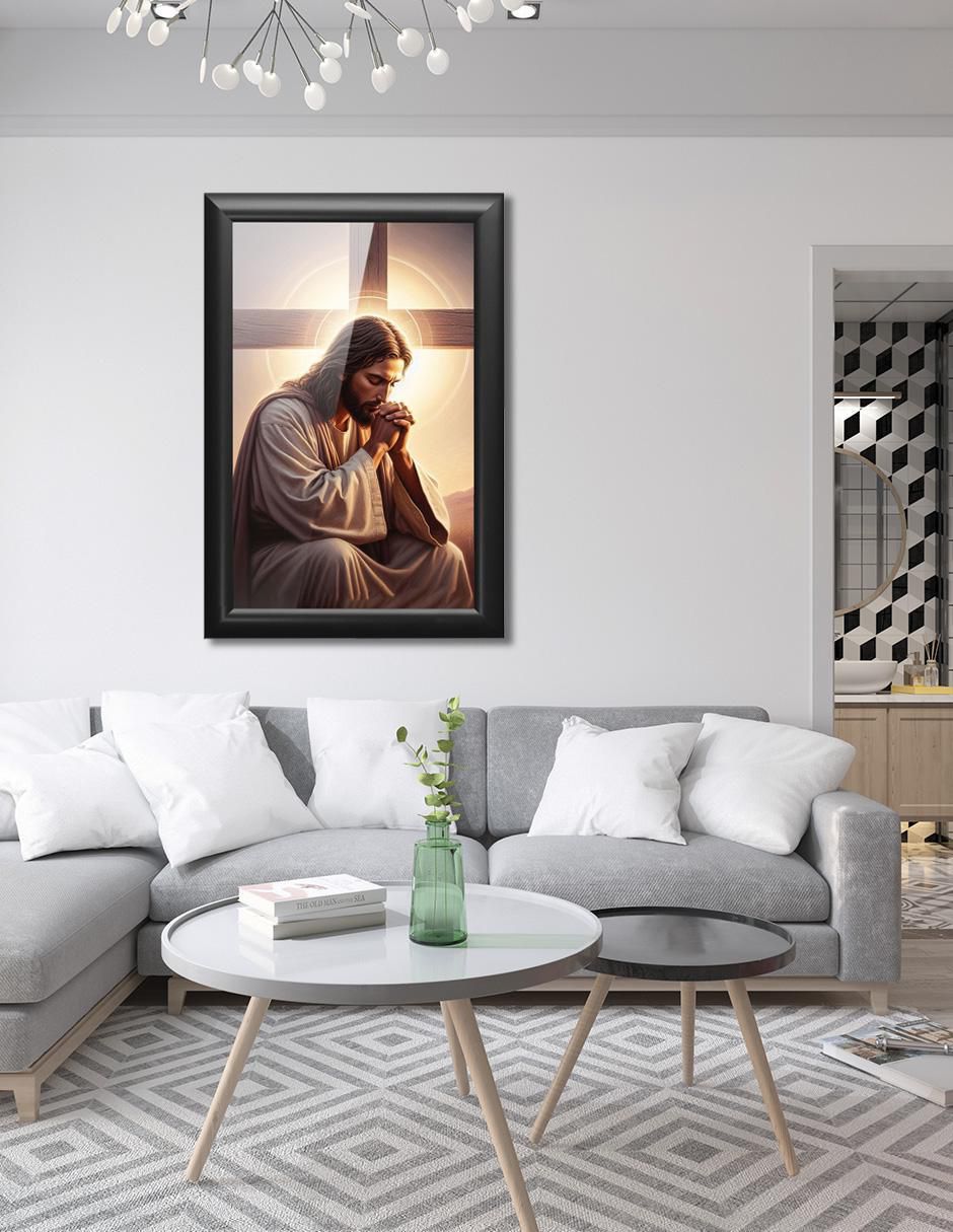Cuadro decorativo Pixelarte Religión